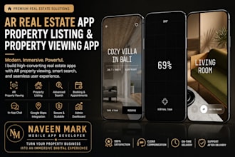 develop real estate app with ar property viewing