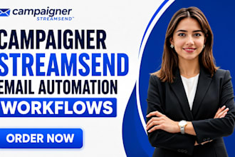 setup campaigner streamsend email automation workflow