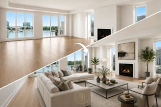 create realistic airbnb virtual staging for your vacation rental listing