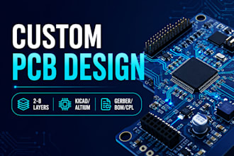 design custom pcb, schematic, and layout in kicad and altium