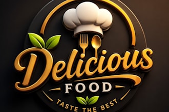design a modern 3d business logo with premium branding