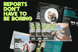 design a bold modern report, ebook or whitepaper