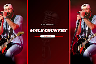 record authentic country vocals with acoustic guitar for your song