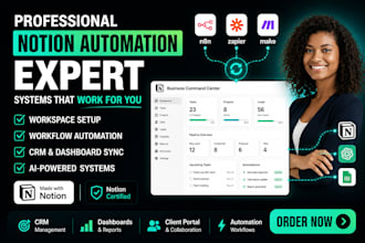automate your notion workspace with dashboards, crm and workflow automation