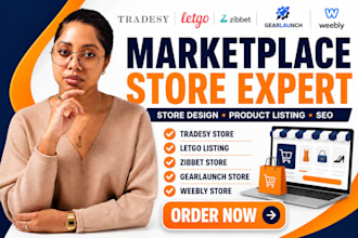 tradesy marketplace letgo marketplace zibbet store gearlaunch store weebly store