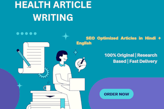 write SEO ayurveda and health articles in hindi and english