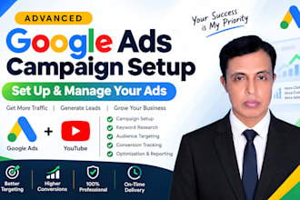 build, manage and scale youtube and google display ads campaign