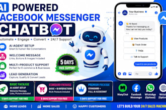build facebook messenger ai chatbot, ai chatbot, messenger support