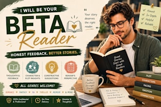 evaluate your amazon kindle book, ebook, kdp,beta read and provide honest review