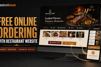 build a restaurant website with free online ordering setup