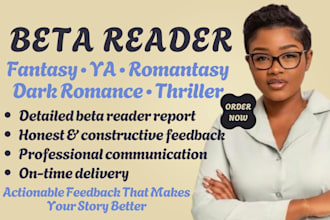be your young adult, fantasy, erotica, romantasy and dark romance beta reader