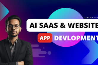develop ai website, saas, ai web apps and custom ai software