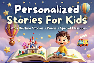 personalized kids stories, poems, special messages, birthday surprises