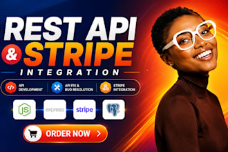 develop, fix or integrate rest api and stripe integration