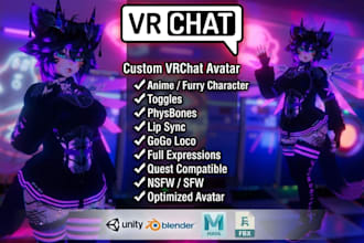 create vrchat avatar furry avatar nsfw avatar furry character model vrc avatar