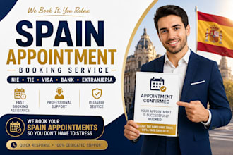 help book your spain bank and embassy appointment