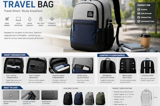 do design an ergonomic student travel bag industrial product design 3d cad model