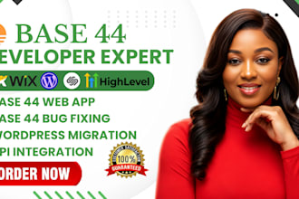build base44 app fix bugs migrate base44 to wordpress and replit ai app
