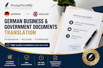 translate german administrative documents into english