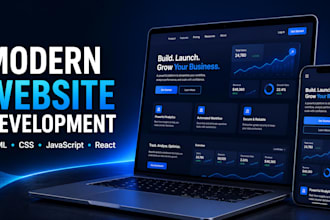build a modern responsive landing page