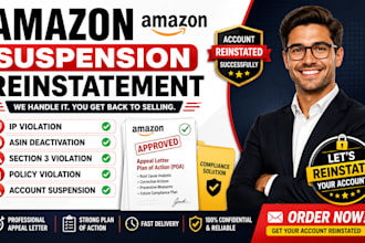 write amazon suspension appeal letter and poa for account reinstatement