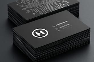 create a professional custom business card design