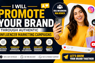 promote your brand through authentic influencer marketing campaigns