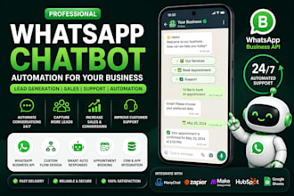 build a whatsapp chatbot for sales, booking and support
