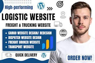 build logistics website, trucking, dispatch, transport, freight website
