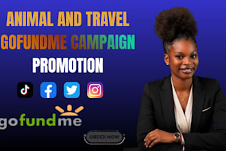 promote your animal and travel gofundme crowdfunding campaign to supporters