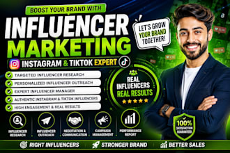 do influencer marketing, instagram influencer outreach and tiktok promotion