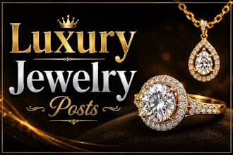 design luxury jewelry social media posts