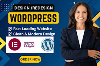 do wordpress website, design or redesign wordpress blog website development