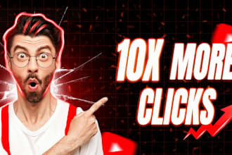design eye catching youtube thumbnails and fiverr gig images