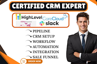 build gohighlevel automation carecloud hipaa forms and slack automation