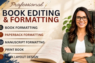 do book formatting book layout design print book paperback formatting