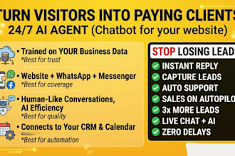 develop a custom ai chatbot with live chat automation