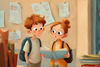 draw children illustrations for books