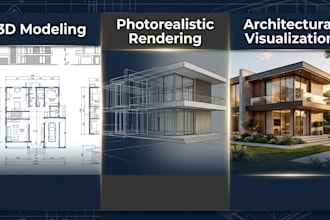 create photorealistic architectural 3d modeling and rendering for your project