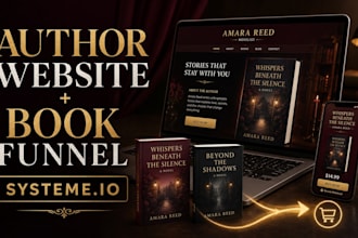 create a systeme io author website and book sales funnel to grow your readership