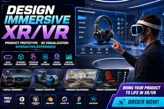 design immersive xr vr product prototype 3d visualization interactive experience