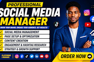 be your content creator social media manager instagram and digital marketing