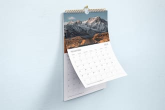 design professional desk calendar, wall calendar in 24 hours