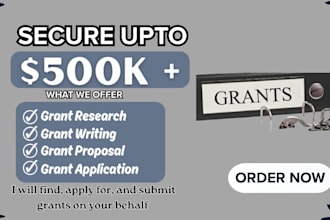 do grant writing, grant research, grant proposal