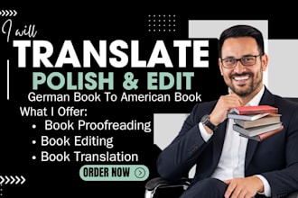 edit polish translate literary books from english to german or german to english