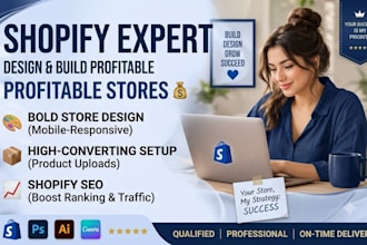 design a professional shopify cro store that sells