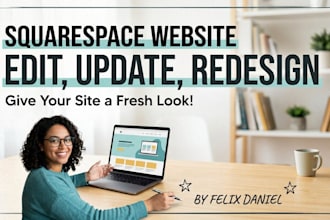 edit, update or redesign your squarespace website