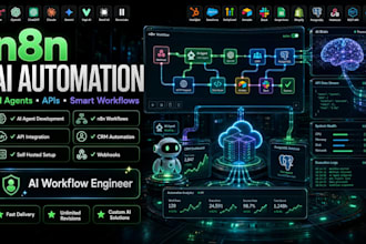 build n8n ai agents workflows with API CRM and automation