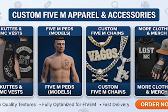 kuttes for fivem ped fivem chain fivem clothing and more
