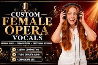 compose and sing a custom female opera song with powerful vocals